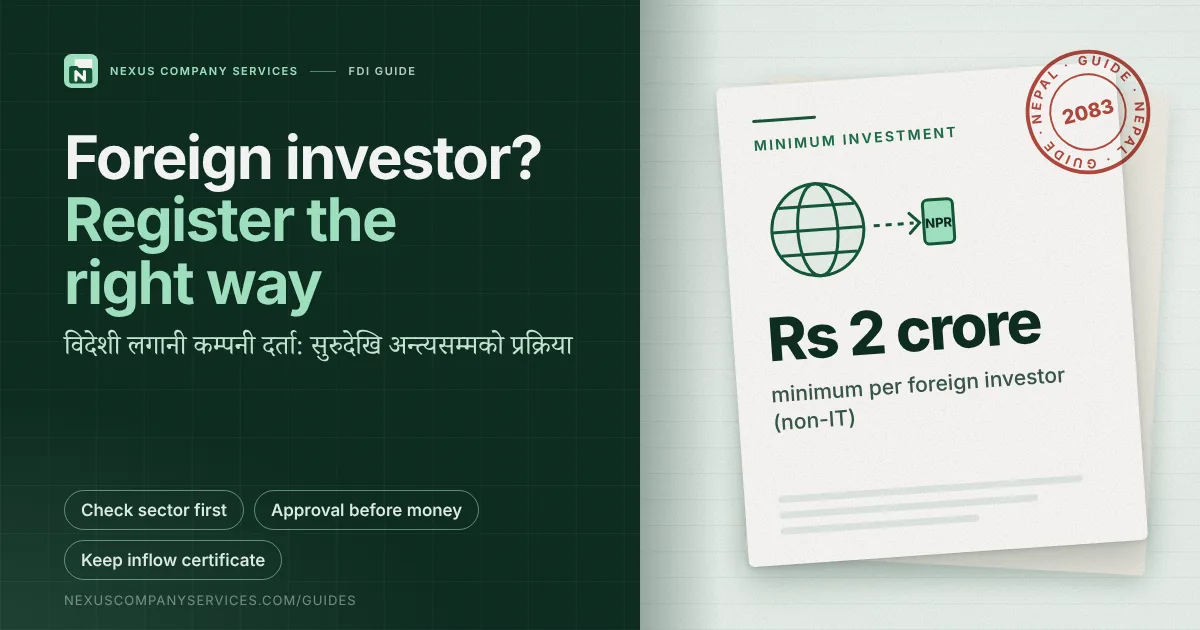 Foreign investment company registration in Nepal: the full process: featured image