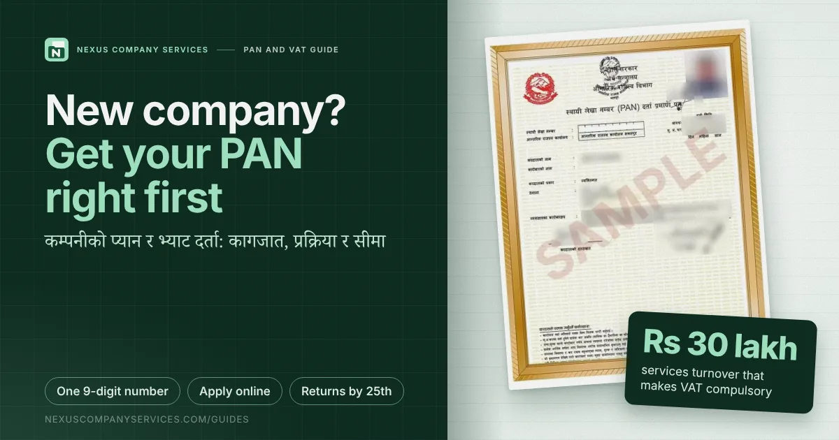 PAN and VAT registration in Nepal: a guide for new companies: featured image